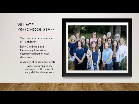 Village Church Preschool Information