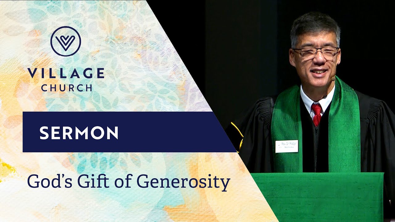 Generosity WITH God  | Rev. Dr. Rodger Nishioka - Nov. 23,  2025